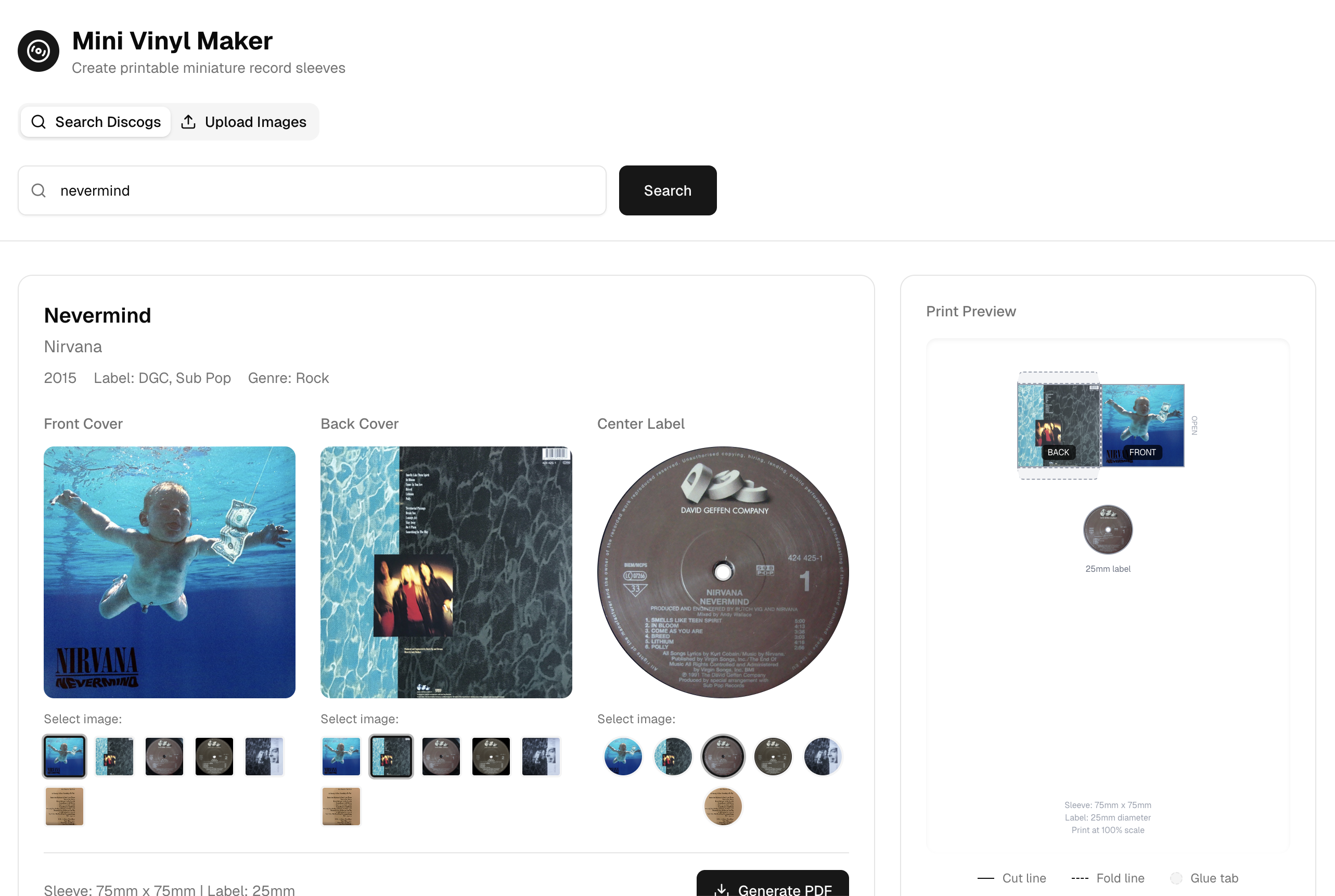 Sleeve Maker Screenshot